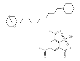 4-(11-piperidin-1-ylundecyl)morpholine,2,4,6-trinitrobenzenesulfonic acid Structure