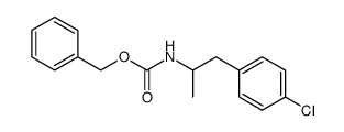 benzyl (1-(4-chlorophenyl)propan-2-yl)carbamate结构式