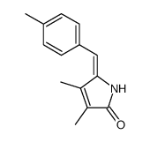 3,4-Dimethyl-5-[1-p-tolyl-meth-(E)-ylidene]-1,5-dihydro-pyrrol-2-one结构式