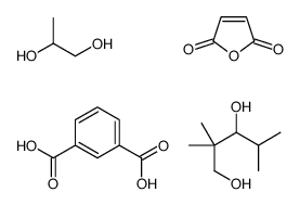 benzene-1,3-dicarboxylic acid,furan-2,5-dione,propane-1,2-diol,2,2,4-trimethylpentane-1,3-diol Structure