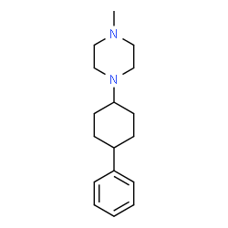 1-Methyl-4-(4-phenylcyclohexyl)piperazine结构式