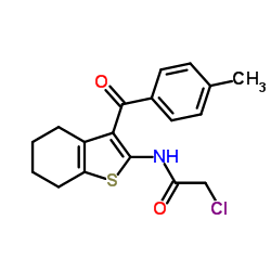 2-CHLORO-N-[3-(4-METHYL-BENZOYL)-4,5,6,7-TETRAHYDRO-BENZO[B]THIOPHEN-2-YL]-ACETAMIDE picture