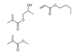 butyl prop-2-enoate,2-hydroxypropyl 2-methylprop-2-enoate,methyl 2-methylprop-2-enoate结构式