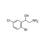 2-Amino-1-(2-bromo-5-chlorophenyl)ethanol Structure