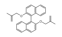 2,2'-bis(β-methylallyloxy)-1,1'-binaphthyl结构式