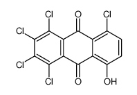 1,2,3,4,5-pentachloro-8-hydroxyanthracene-9,10-dione Structure