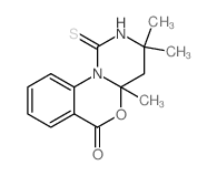 3,3,4a-trimethyl-1-sulfanylidene-2,4-dihydropyrimido[1,6-a][3,1]benzoxazin-6-one结构式