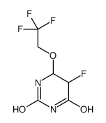 5-fluoro-6-(2,2,2-trifluoroethoxy)-1,3-diazinane-2,4-dione Structure