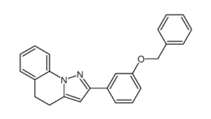 2-(3-phenylmethoxyphenyl)-4,5-dihydropyrazolo[1,5-a]quinoline结构式