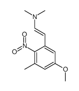 2-(5-methoxy-3-methyl-2-nitrophenyl)-N,N-dimethylethenamine Structure