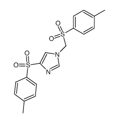 4-(toluene-4-sulfonyl)-1-(toluene-4-sulfonylmethyl)-1H-imidazole结构式