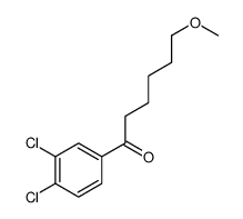 1-(3,4-dichlorophenyl)-6-methoxyhexan-1-one结构式