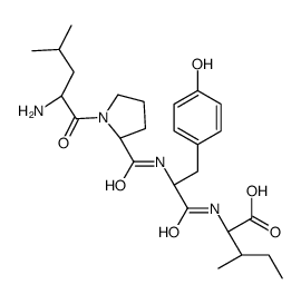 (2S,3S)-2-[[(2S)-2-[[(2S)-1-[(2S)-2-amino-4-methylpentanoyl]pyrrolidine-2-carbonyl]amino]-3-(4-hydroxyphenyl)propanoyl]amino]-3-methylpentanoic acid Structure