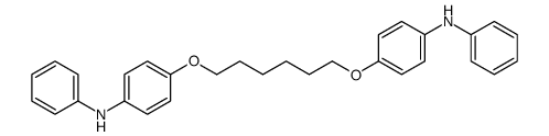 4-[6-(4-anilinophenoxy)hexoxy]-N-phenylaniline结构式