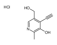 4-ethynyl-5-(hydroxymethyl)-2-methylpyridin-3-ol,hydrochloride结构式