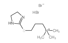 Pseudourea, 2-thio-1,3-ethylene-2-(3-trimethylamino)propyl-, dibromide结构式