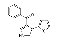 phenyl-(4-thiophen-2-yl-4,5-dihydro-1H-pyrazol-3-yl)-methanone结构式