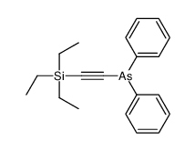 diphenyl(2-triethylsilylethynyl)arsane Structure