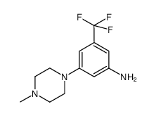 3-(4-甲基哌嗪-1-基)-5-(三氟甲基)苯胺结构式