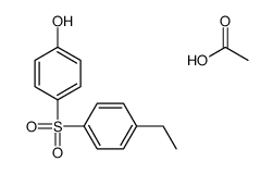 acetic acid,4-(4-ethylphenyl)sulfonylphenol Structure