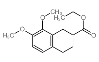 2-Naphthalenecarboxylicacid, 1,2,3,4-tetrahydro-7,8-dimethoxy-, ethyl ester Structure