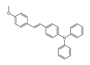 4-[2-(4-methoxyphenyl)ethenyl]-N,N-diphenylaniline结构式