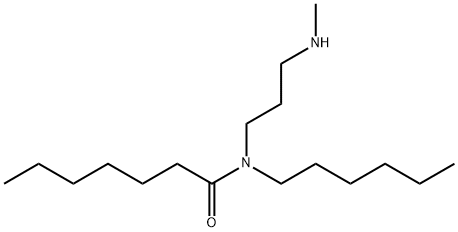 N-Hexyl-N-[3-(methylamino)propyl]heptanamide结构式