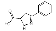 3-phenyl-4,5-dihydro-1H-pyrazole-5-carboxylic acid Structure