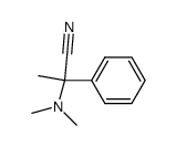 2-Dimethylamino-2-phenyl-propionitril Structure