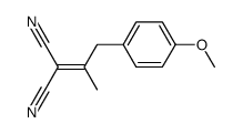 2-(1-(4-methoxyphenyl)propan-2-ylidene)malononitrile Structure