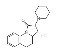 2-piperidin-1-yl-3,3a,4,5-tetrahydro-2H-pyrrolo[1,2-a]quinolin-1-one,hydrochloride Structure