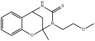 2,6-Methano-4H-1,3,5-benzoxadiazocine-4-thione, 2,3,5,6-tetrahydro-3-(2-methoxyethyl)-2-methyl-结构式