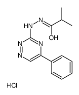 (2-methylpropanoylamino)-(5-phenyl-1,2,4-triazin-3-yl)azanium,chloride结构式