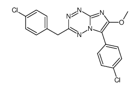 3-(4-chlorobenzyl)-6-(4-chlorophenyl)-7-methoxyimidazo[1,2-b]-s-tetrazine结构式