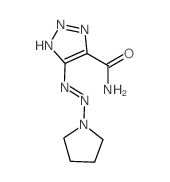 5-(pyrrolidin-1-ylhydrazinylidene)triazole-4-carboxamide Structure