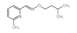 2-Pyridinecarboxaldehyde, 6-methyl-, O-(3-methylbutyl)oxime structure