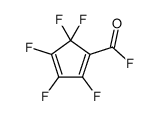 1,3-Cyclopentadiene-1-carbonyl fluoride, 2,3,4,5,5-pentafluoro- (9CI)结构式