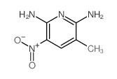 3-methyl-5-nitro-pyridine-2,6-diamine structure