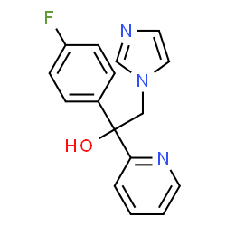 1-(4-FLUORO-PHENYL)-2-IMIDAZOL-1-YL-1-PYRIDIN-2-YL-ETHANOL Structure