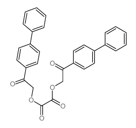 bis[2-oxo-2-(4-phenylphenyl)ethyl] oxalate structure