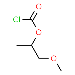 1-Methyl-2-methoxyethyl chloroformate结构式