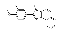 2-(4-methoxy-3-methylphenyl)-3-methylbenzo[e]benzimidazole Structure