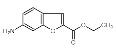 6-氨基-2-苯并呋喃羧酸乙酯结构式