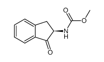 (R)-2-[(Methoxycarbonyl)amino]-1-indanone Structure