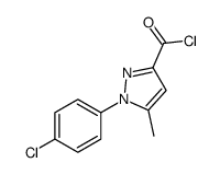 1-(4-chlorophenyl)-5-methylpyrazole-3-carbonyl chloride结构式