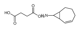 8-bicyclo[5.1.0]oct-5-enylazanium,4-hydroxy-4-oxobutanoate结构式