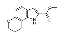 tetrahydro-1,7,8,9 pyranno[2,3-g]indolecarboxylate-2 de methyle结构式