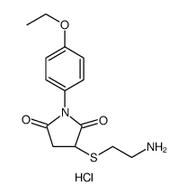 3-(2-AMINOETHYLSULFANYL)-1-(4-ETHOXYPHENYL)PYRROLIDINE-2,5-DIONEHYDROCHLORIDE structure