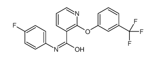 N-(4-fluorophenyl)-2-[3-(trifluoromethyl)phenoxy]pyridine-3-carboxamide结构式