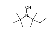 1-hydroxy-2,5-diethyl-2,5-dimethylpyrrolidine结构式